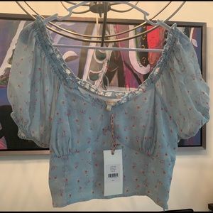 Love shack fancy petunia top